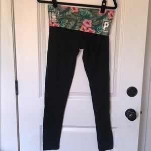 PINK Foldover Yoga Pants Leggings